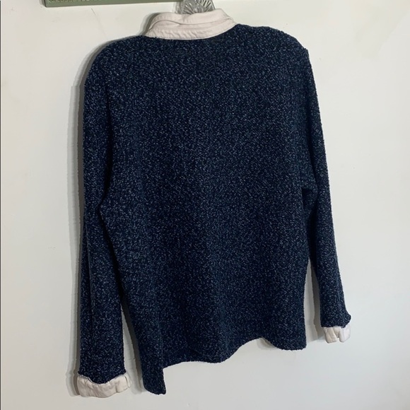 Vintage Navy blue Teddy Collar Pullover Sweater XL women’s - Picture 8 of 10